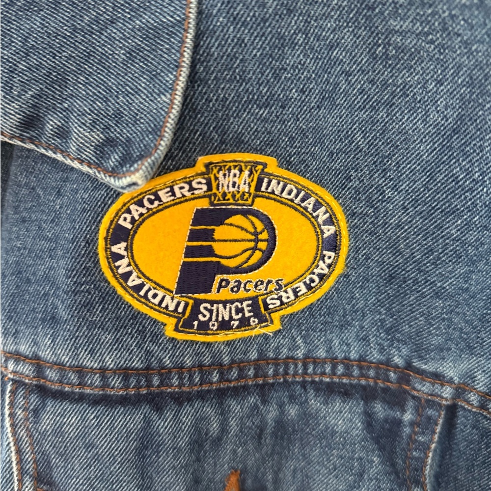 Wrangler Blue Denim Jacket With Patch - image 4